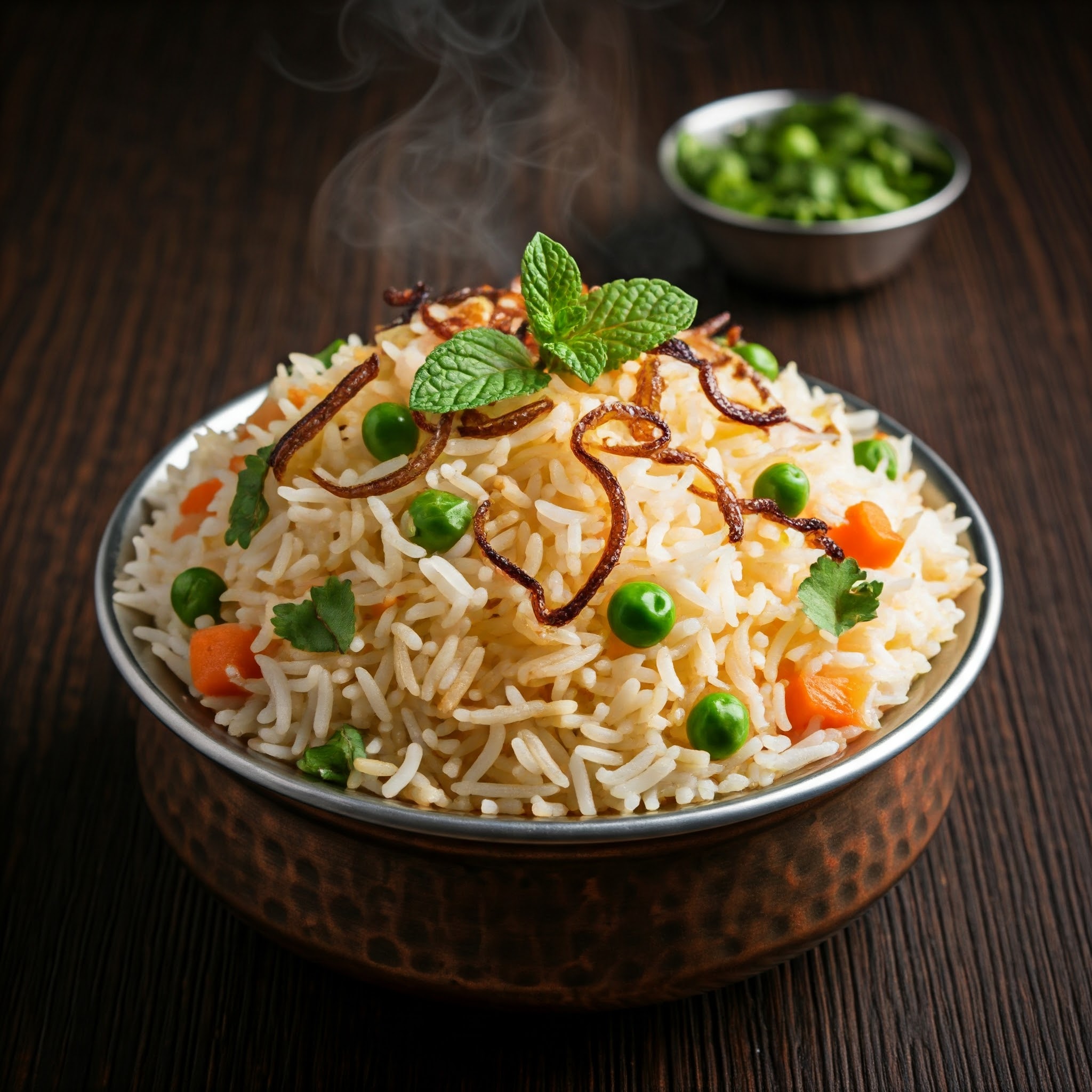 Healthy and aromatic brown basmati biryani with tender vegetables | Planmeal - An Automatic Meal Planner