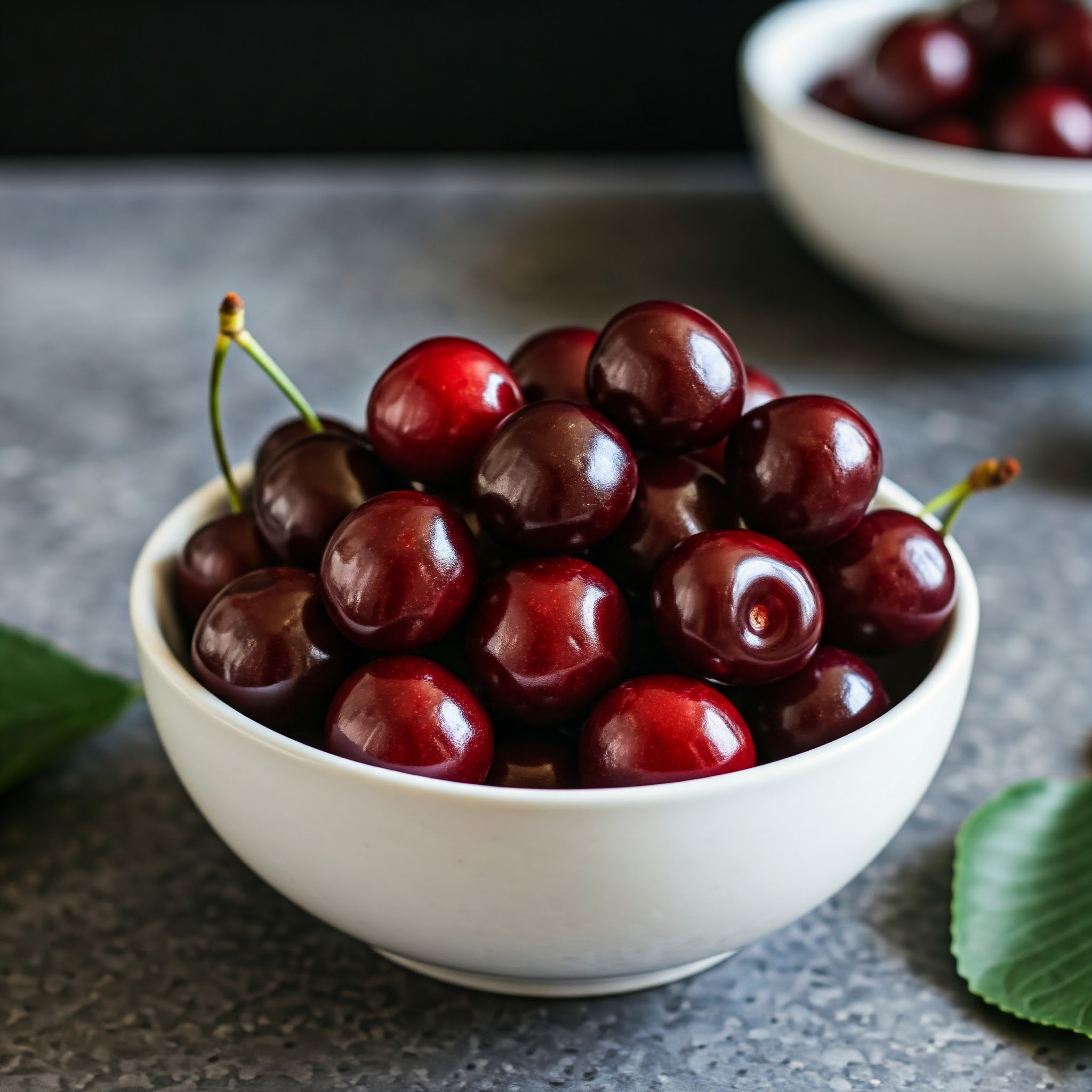 Fresh cherries on a plate, ready to enjoy as a healthy snack or dessert | Planmeal - An Automatic Meal Planner