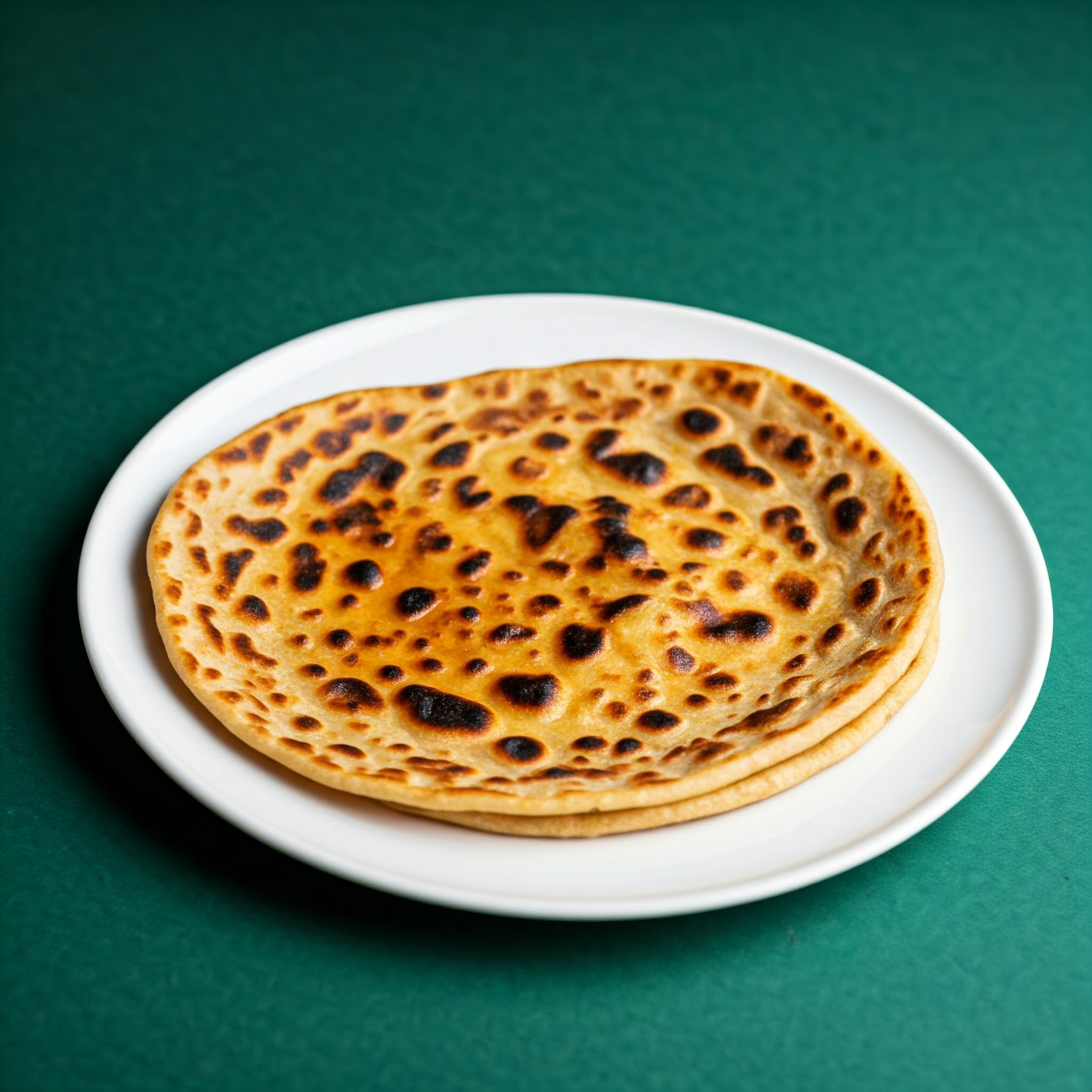 Homemade flatbread baked with a smoky flavor, perfect to complement curries and gravies.